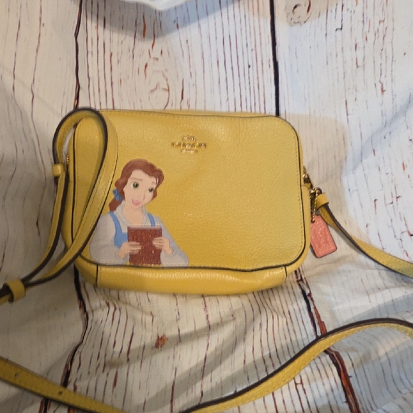 Coach Handbags - Disney BELLE Coach Yellow Crossbody Bag